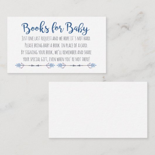 stamboeken voor Baby Informatiekaartje (Voorkant / Achterkant)