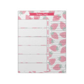 Stamboekplanner- en winkellijstpatroon notitieblok (Linkerzijde)