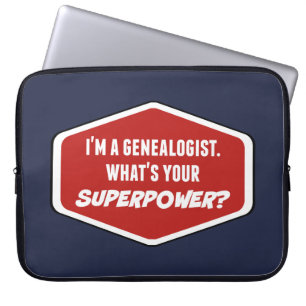 Stambomen Onderzoeker Superkracht Laptop Hoes