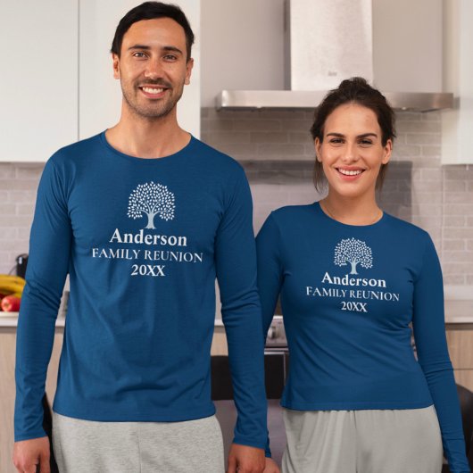 stamboom aangepaste naam en jaar familiereünie t-shirt