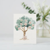 Stamboom cadeau voor ouders stamboom poster briefkaart (Staand voorkant)