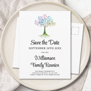 Stamboom Familie Reünie Save The Date Aankondigingskaart