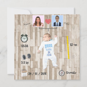 Stamboom ⎮ geboorteplaats aankondiging