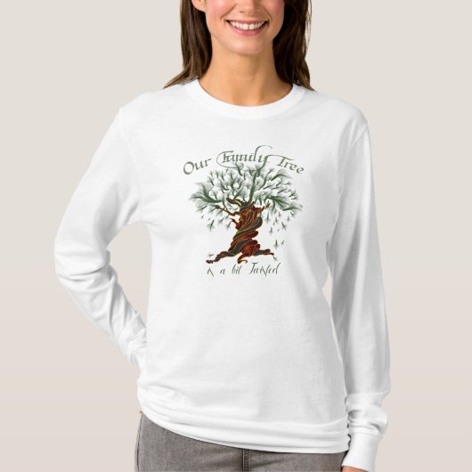 Stamboom gedraaid t-shirt (Voorkant)
