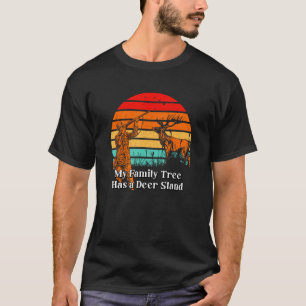 Stamboom Heeft Hertenstand Jacht Vader Jager Pappi T-shirt