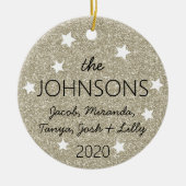 stamboom herinnering herdenking 2020 keramisch ornament (Voorkant)
