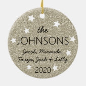 stamboom herinnering herdenking 2020 keramisch ornament (Achterkant)