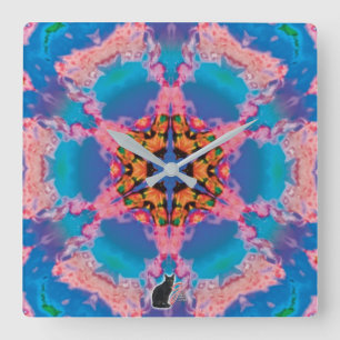 Stamboom Kaleidoscoop Vierkante Klok