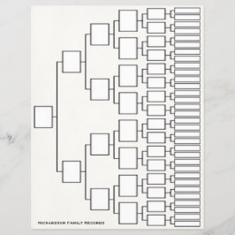 Stamboom lineage sheet flyer