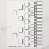 Stamboom lineage sheet flyer (Voorkant)
