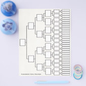 Stamboom lineage sheet flyer (Enkel)