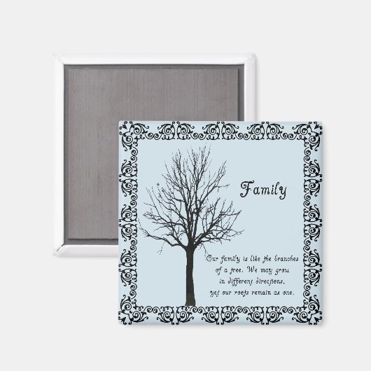 STAMBOOM - magneet (Voorkant / Achterkant)