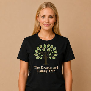Stamboom met geboortejaren t-shirt