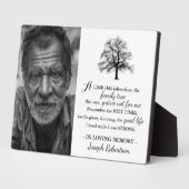 Stamboom met stijl | Foto-herinnering Fotoplaat (Zijkant)