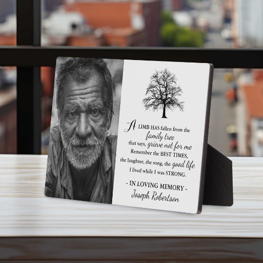 Stamboom met stijl | Foto-herinnering Fotoplaat