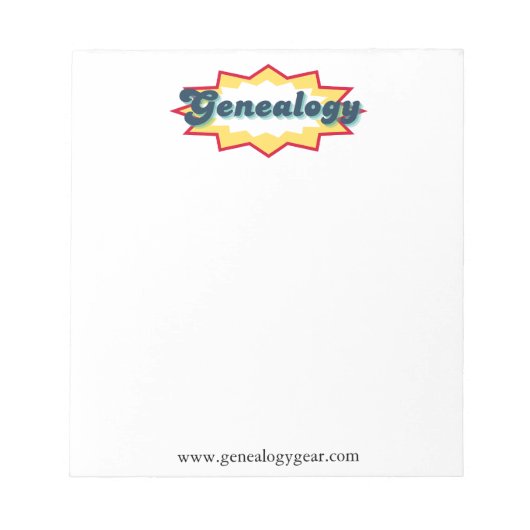 Stamboom Stripboek Pop Notitieblok (Voorkant)