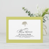 stamboom {wij hebben bewogen} aankondiging (Staand voorkant)