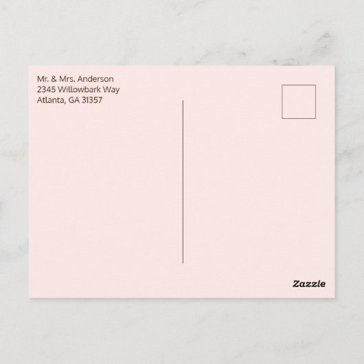 stamboomtoevoeging | Zwangerschapsaankondiging Briefkaart (Achterkant)