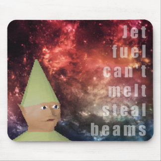 Stambrandstof kan niet smelten met balken mousepad muismat