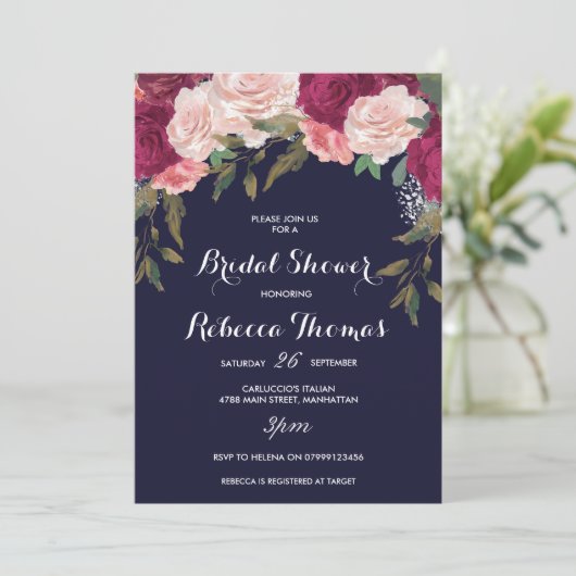 Stambui voor de marinebridale douche kaart (Staand voorkant)