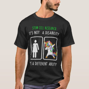 Stamcelonderzoek Het is geen handicap T-shirt
