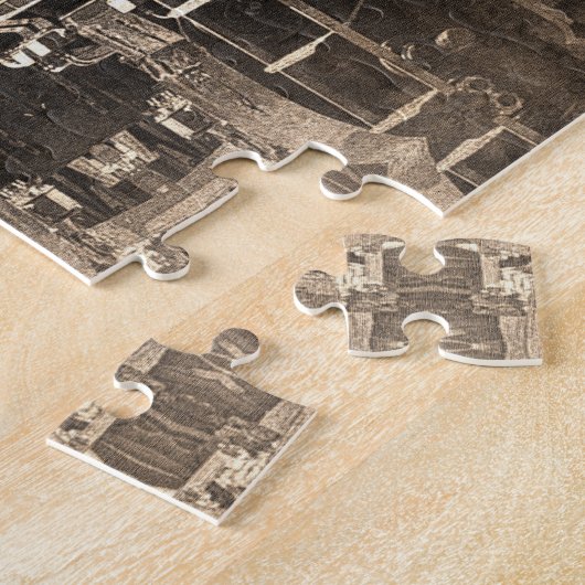 Stamdromen - Spoorwegmachine Legpuzzel (Zijkant)