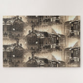 Stamdromen - Spoorwegmachine Legpuzzel (Horizontaal)