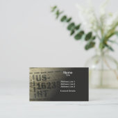 Stamed Old Pallet Board Grunge Shabby Chic Visitekaartje (Staand voorkant)