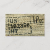 Stamed Old Pallet Board Grunge Shabby Chic Visitekaartje (Achterkant)
