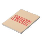 Stamed Private Notepad Notitieblok (Linkerzijde)