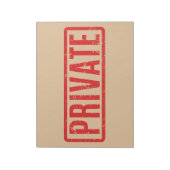 Stamed Private Notepad Notitieblok (Linkerzijde)