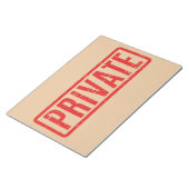Stamed Private Notepad Notitieblok (Schuin)