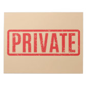 Stamed Private Notepad Notitieblok (Voorkant)