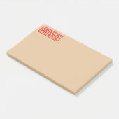 Stamed Private Post-it Notes (Schuin)