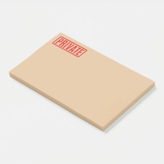Stamed Private Post-it Notes (Schuin)