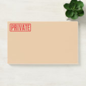 Stamed Private Post-it Notes (Kantoor)