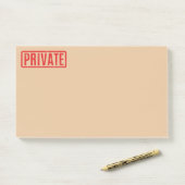 Stamed Private Post-it Notes (Op bureau)