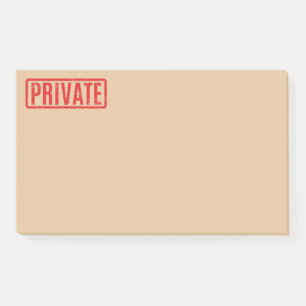 Stamed Private Post-it Notes