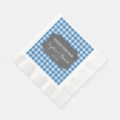 Stamel de Gingham Couples van het alkbord Servetten (Hoek)