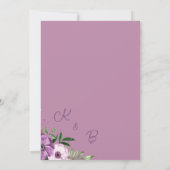 Stamel de Paarse Roze Bandelenpartij Kaart (Achterkant)