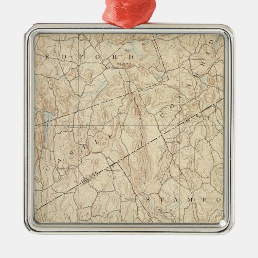 Stamford-blad Metalen Ornament (Voorkant)