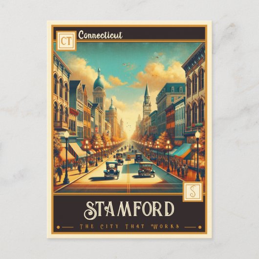Stamford, Connecticut | Briefkaart (Voorkant)