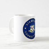 Stamford Connecticut Koffiemok (Voorkant links)