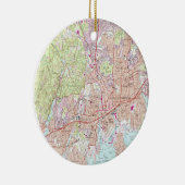 Stamford Connecticut Map (1987) Keramisch Ornament (Rechts)