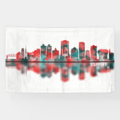 Stamford Connecticut Skyline Spandoek (Horizontaal)