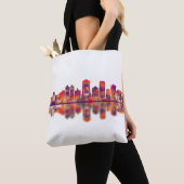 Stamford Connecticut Skyline Tote Bag (Dichtbij)