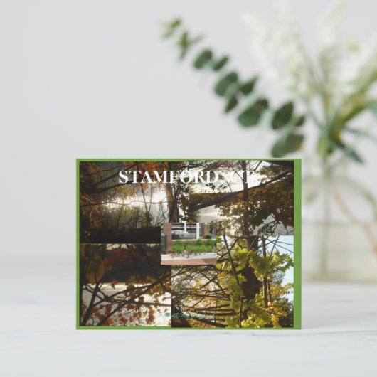 Stamford, Ct. Briefkaart (Staand voorkant)