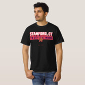 Stamford, CT de stad die werkt T-shirt (Voorkant volledig)