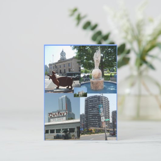 Stamford Ct Downtown Center Briefkaart (Staand voorkant)