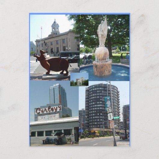 Stamford Ct Downtown Center Briefkaart (Voorkant)